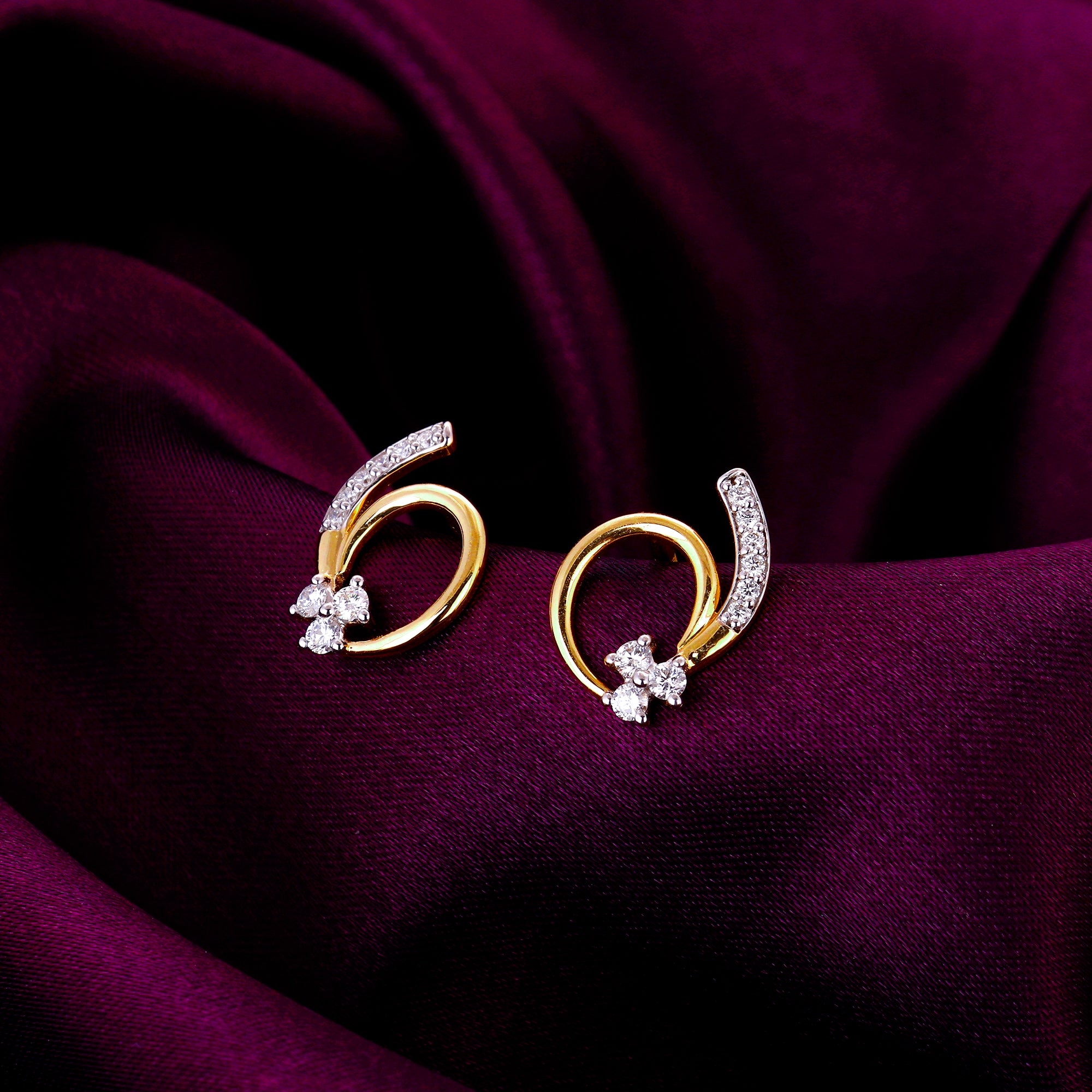 Diamond earrings for woman | Price of diamond earrings in india